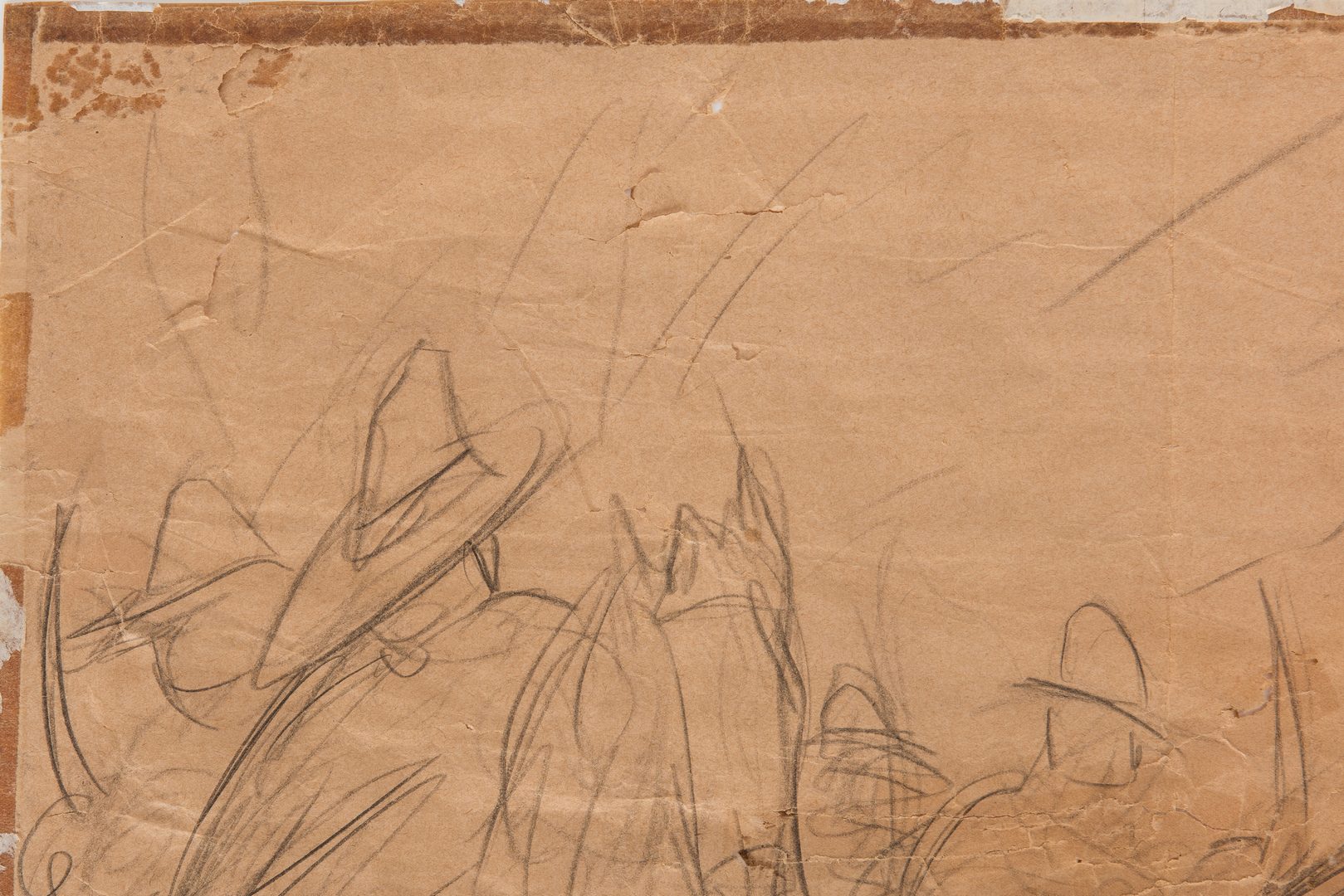 Lot 531: Diego Rivera Drawing, study for a mural