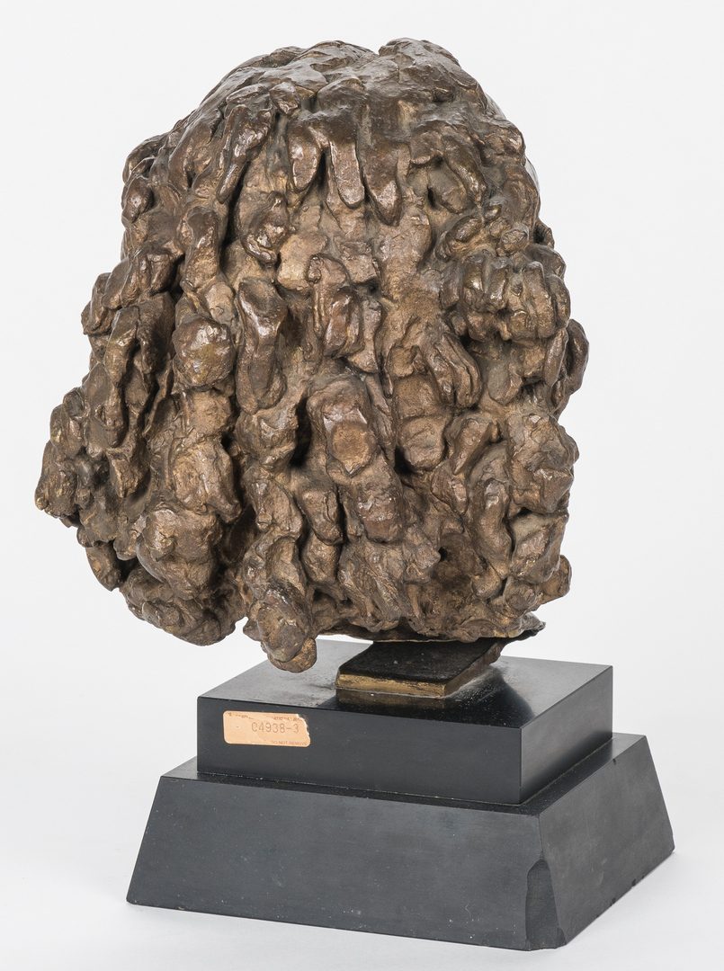 Lot 533: Jacob Epstein Bronze Head and Book