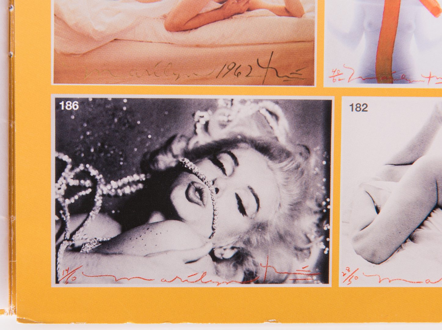 Lot 551: Bert Stern Marilyn Monroe Last Sitting signed photograph plus 2 Books