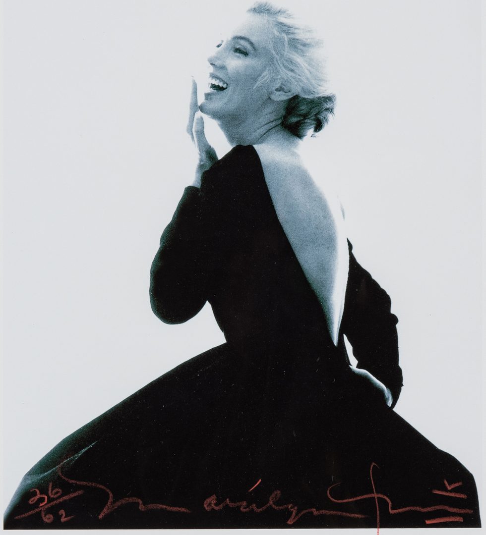 Lot 554: Bert Stern Marilyn Monroe Photograph, Black Dress, Last Sitting