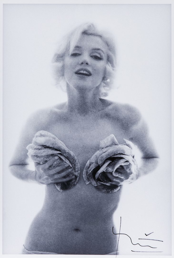 Lot 555: Bert Stern Photograph, Marilyn with Roses, Last Sitting