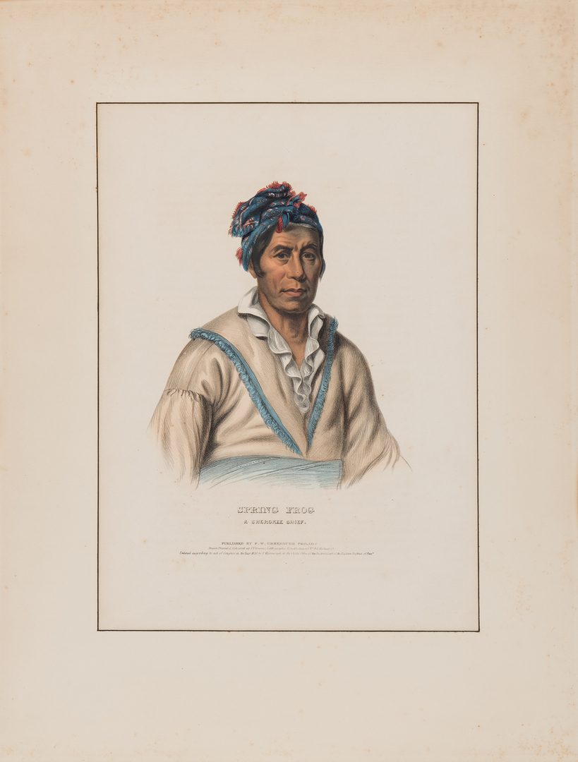 Lot 585: 5 McKenney & Hall Indian Lithographs