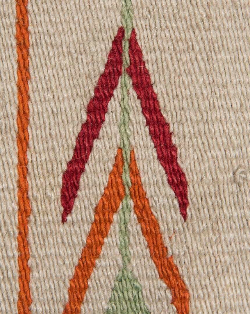 Lot 588: Navajo Yei Rug, 4.4 x 3.5, c. 1920