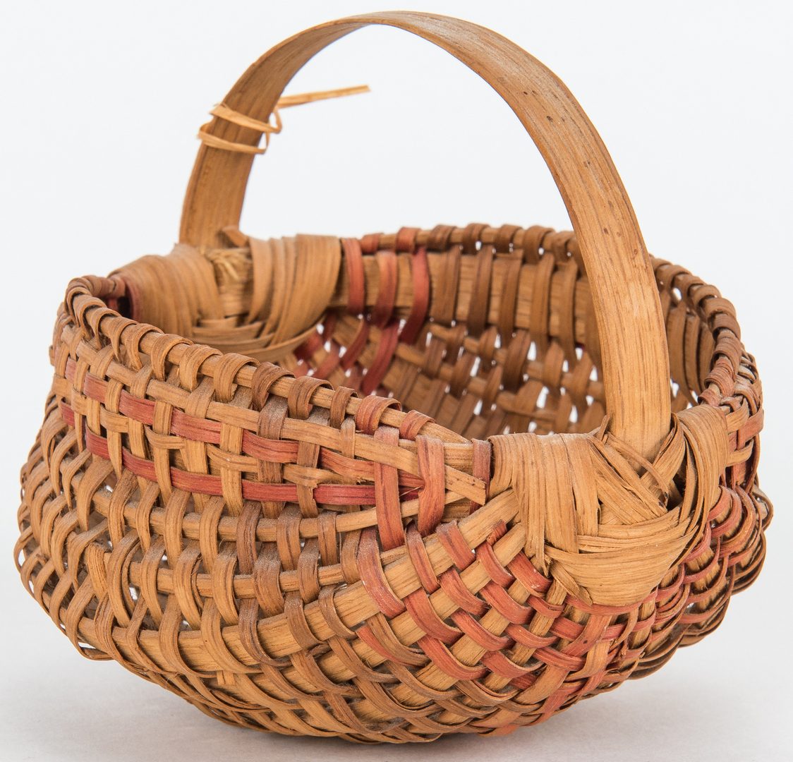 Lot 598: 5 Cherokee White Oak Baskets