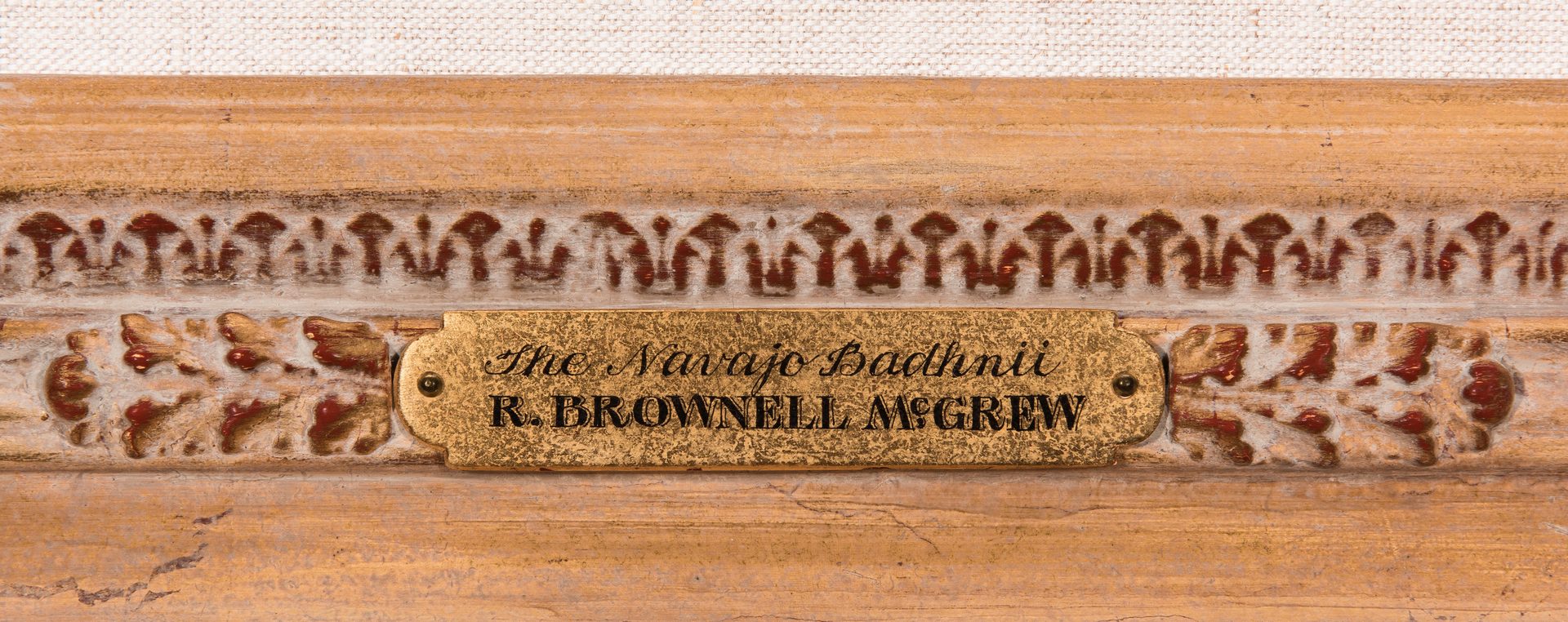 Lot 613: R. Brownell McGrew Oil on Board Portrait