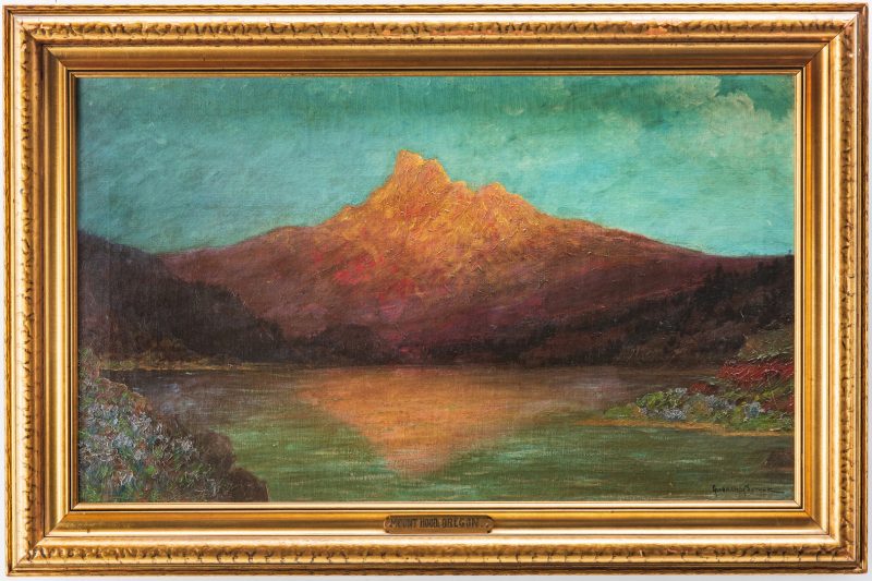 Lot 621: G. Sether, Oil on Canvas, View Mt. Hood