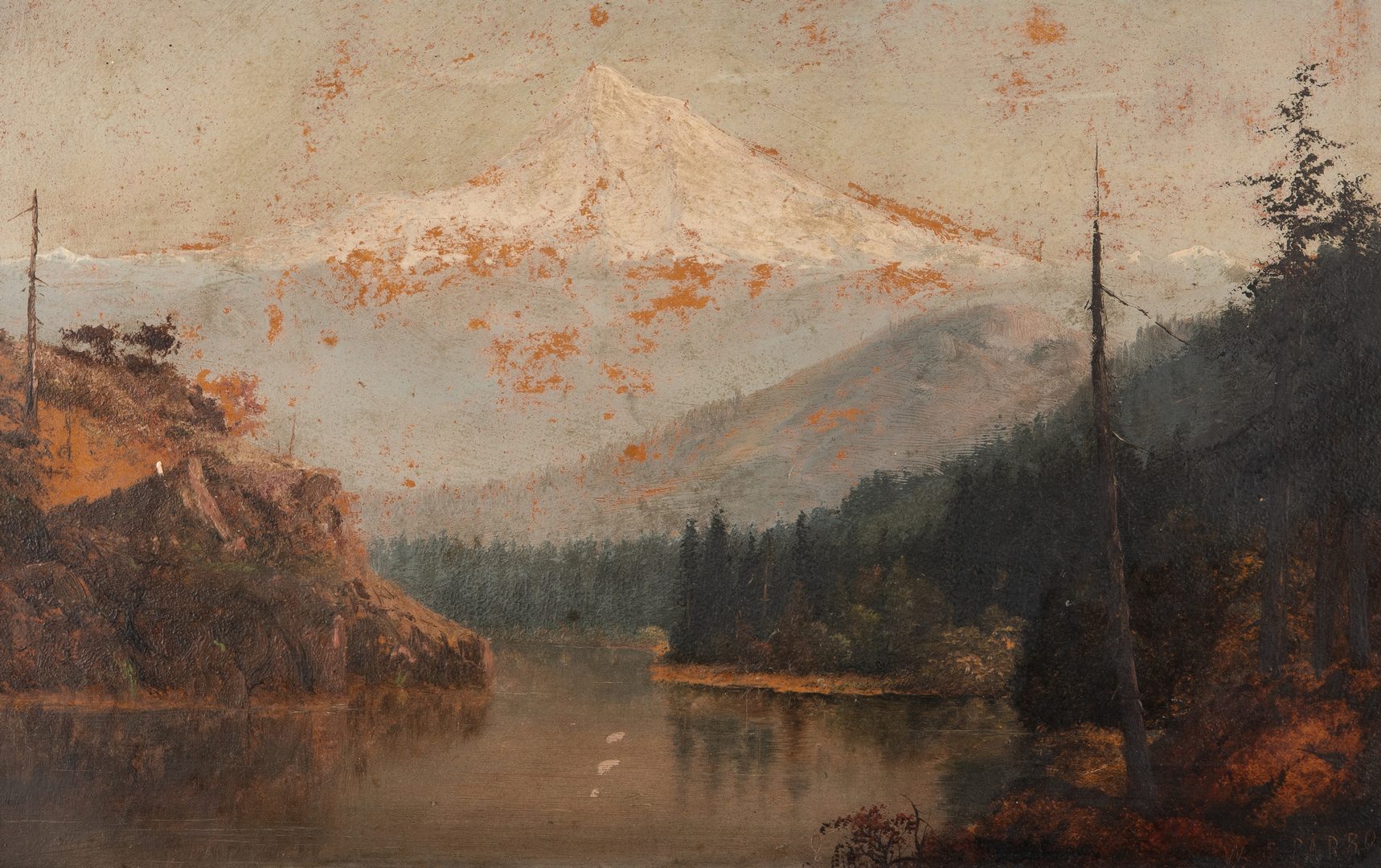 Lot 622: William S. Parrott O/B, Mt. Hood, OR Landscape