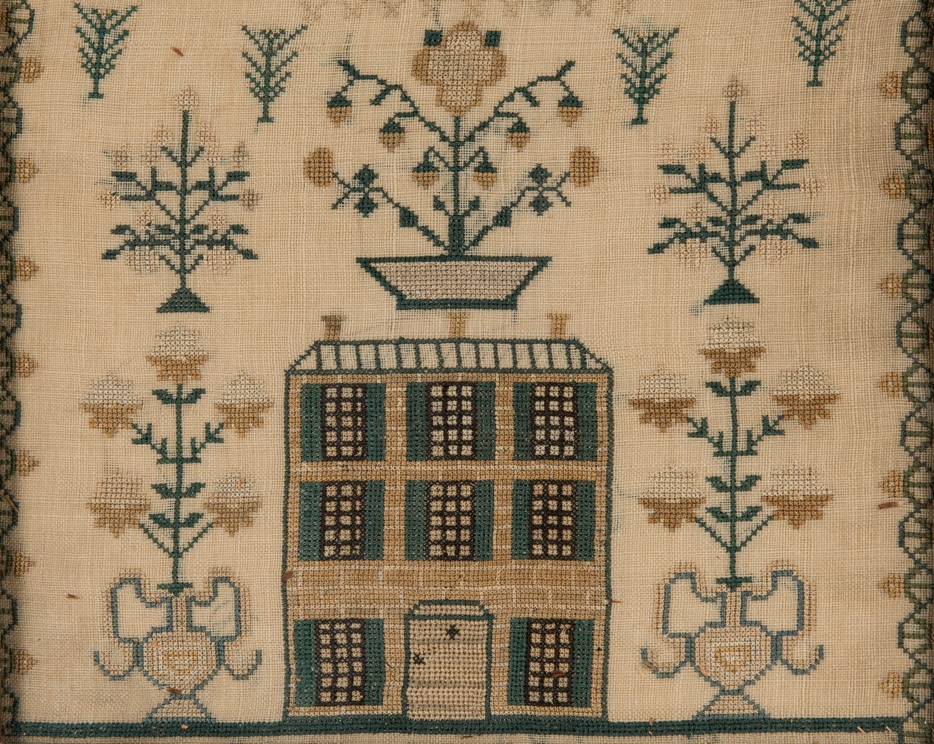 Lot 649: House Sampler, Attrib. to New Jersey