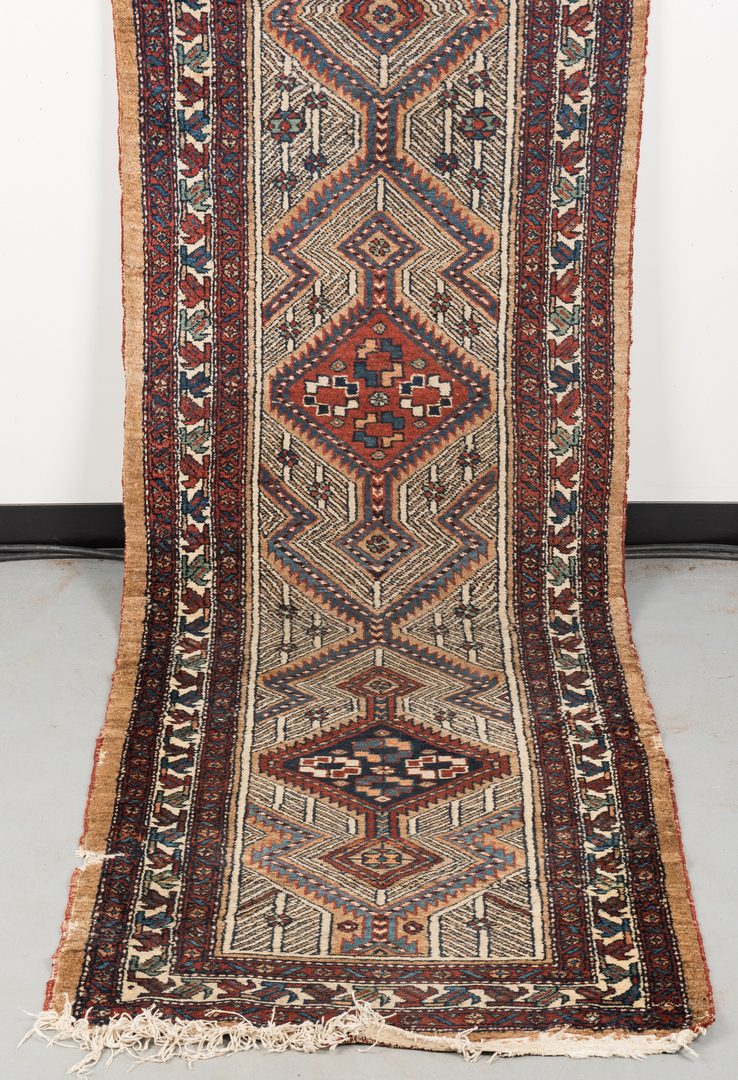 Lot 656: Antique Persian Sarab runner, 14.4 x 3.0