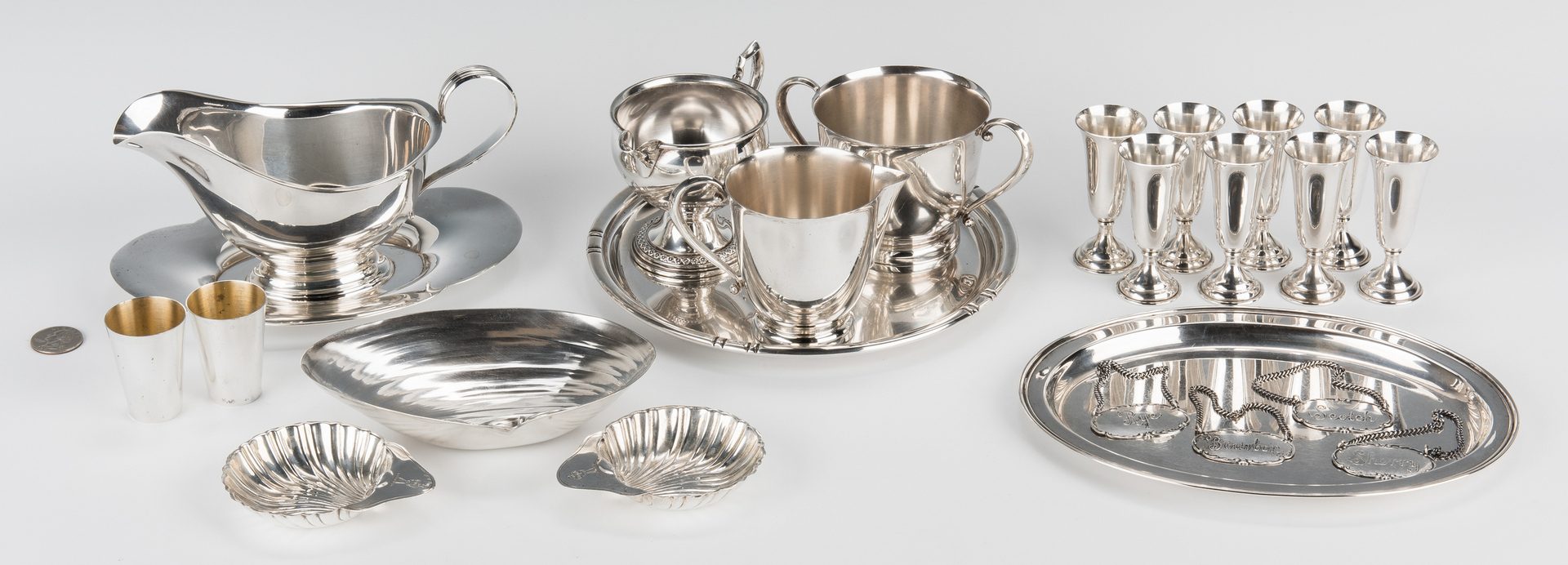 Lot 694: 23 Assorted Sterling Silver, incl. Cordials