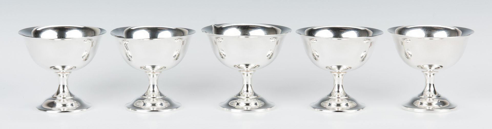 Lot 705: 12 Wallace Sterling Silver Sherbets