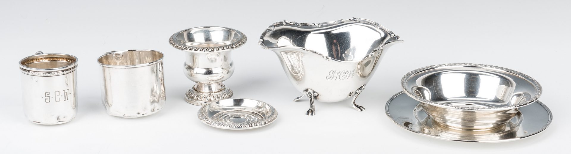 Lot 716: 50 pcs. Assorted Sterling Silver, incl. Gorham Chantilly
