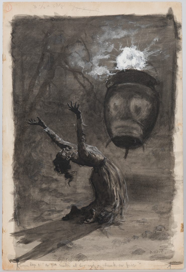 Lot 721: A.B. Frost, Hard-Headed Woman Illustration, 1905