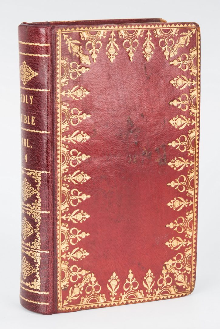 Lot 743: 5 Single Fore-Edge Painted Holy Bible Vols.