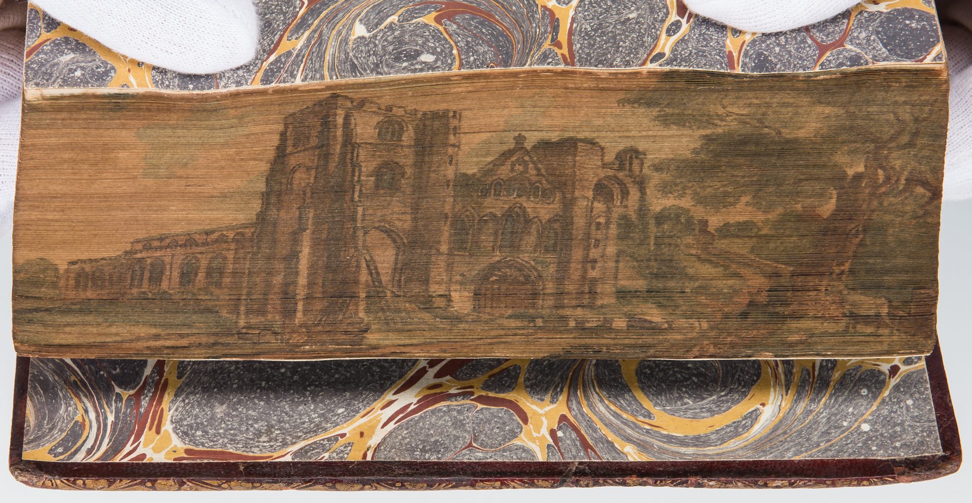 Lot 743: 5 Single Fore-Edge Painted Holy Bible Vols.
