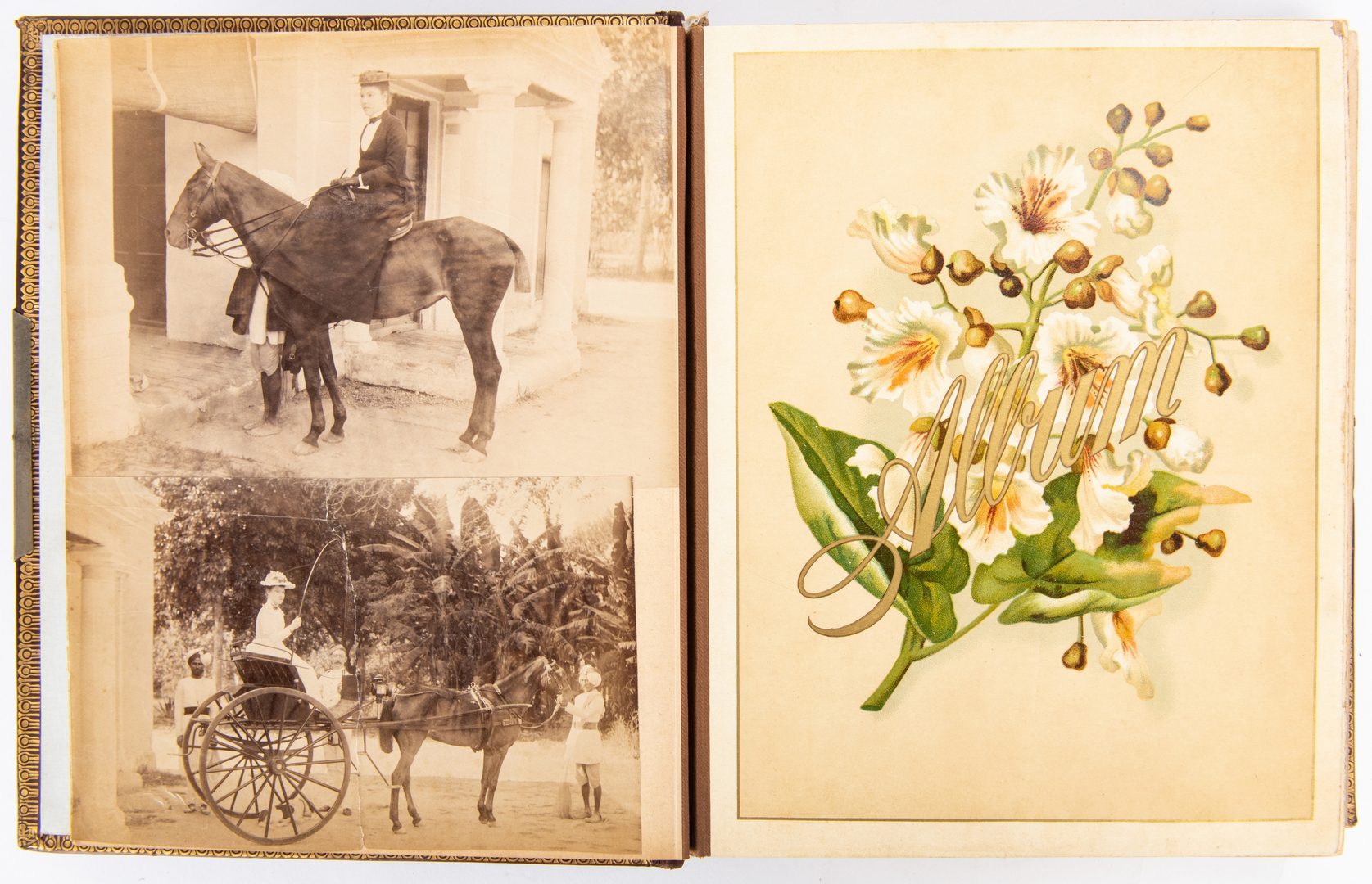 Lot 766: 4 Victorian Albums w/ 240 Photographs: India, Wales, Venice, etc.
