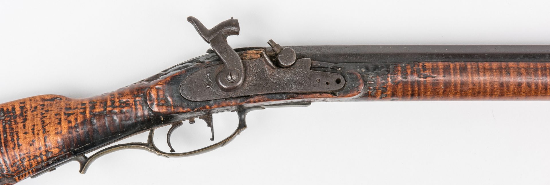 Lot 775: Kentucky Full Stock Muzzle Loading Long Rifle, .44 cal