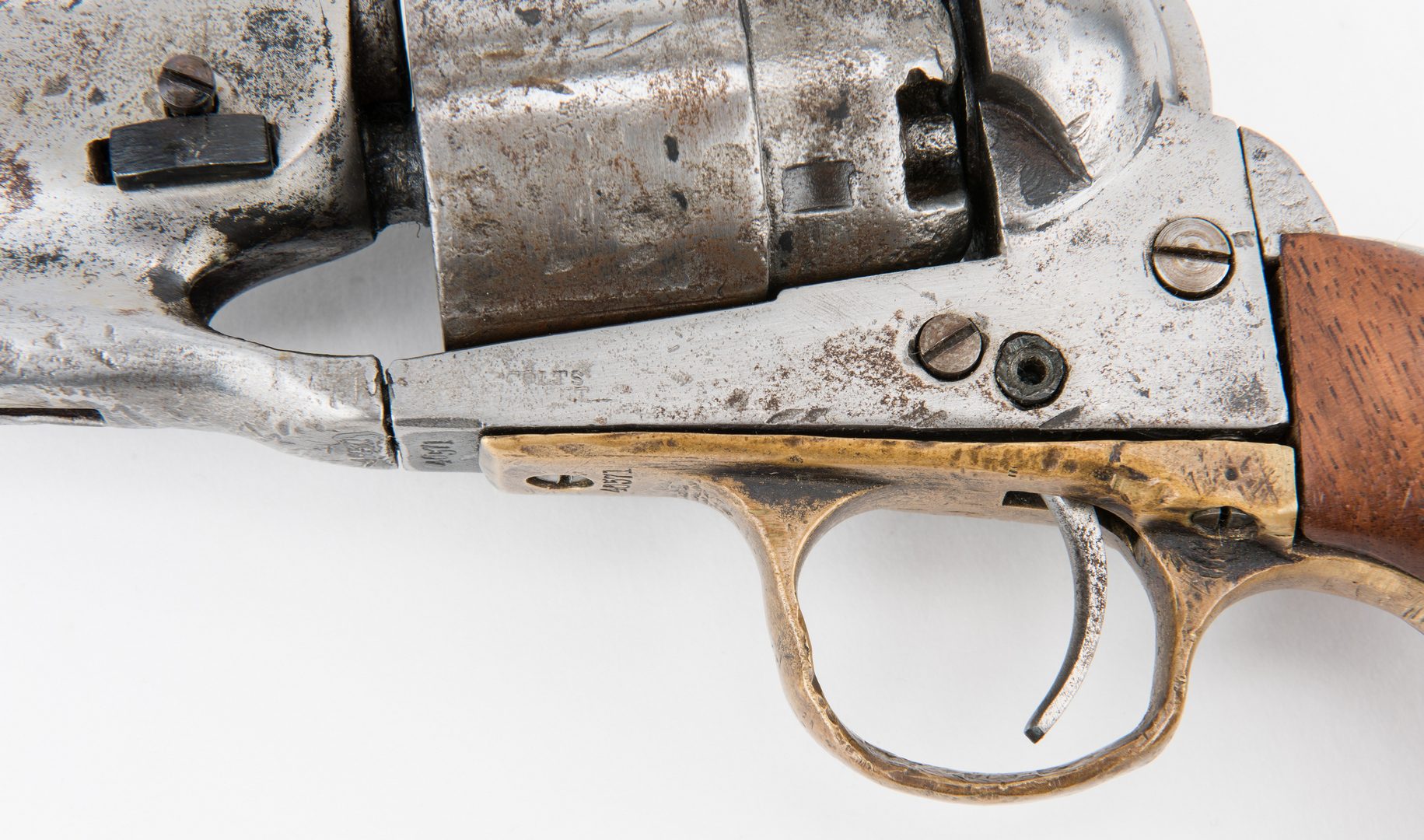 Lot 777: 2 Mid 19th Century Hand Guns, incl. Sharps, Colt