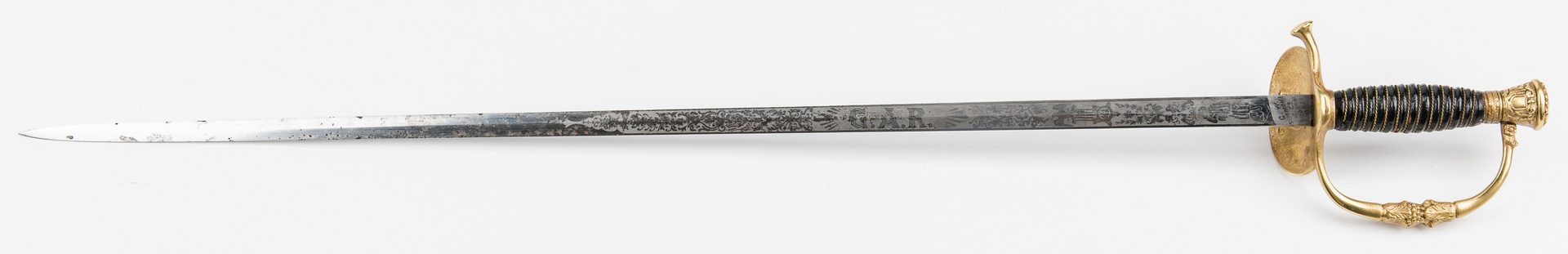 Lot 779: 2 Swords, incl. Model 1850 & G.A.R. Sword