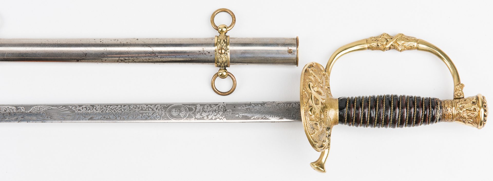 Lot 779: 2 Swords, incl. Model 1850 & G.A.R. Sword