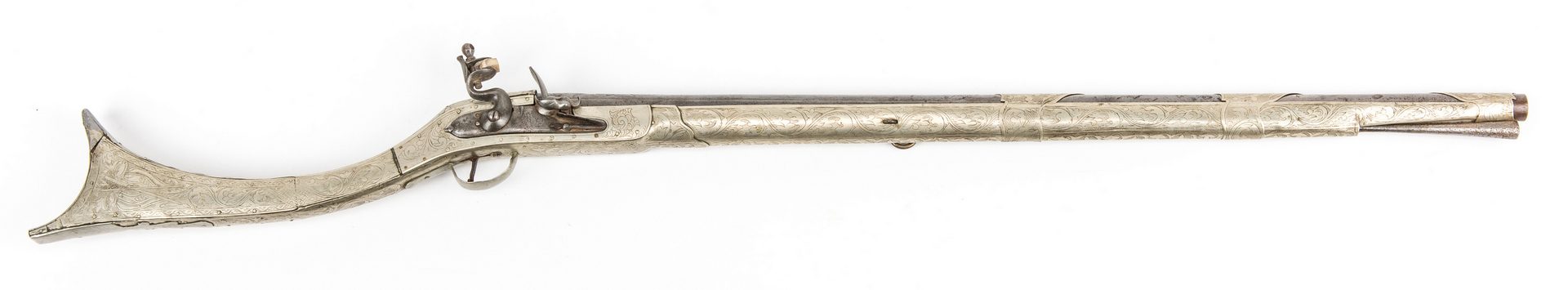 Lot 780: Turkish Flintlock Musketoon, .72 cal, with Dagger