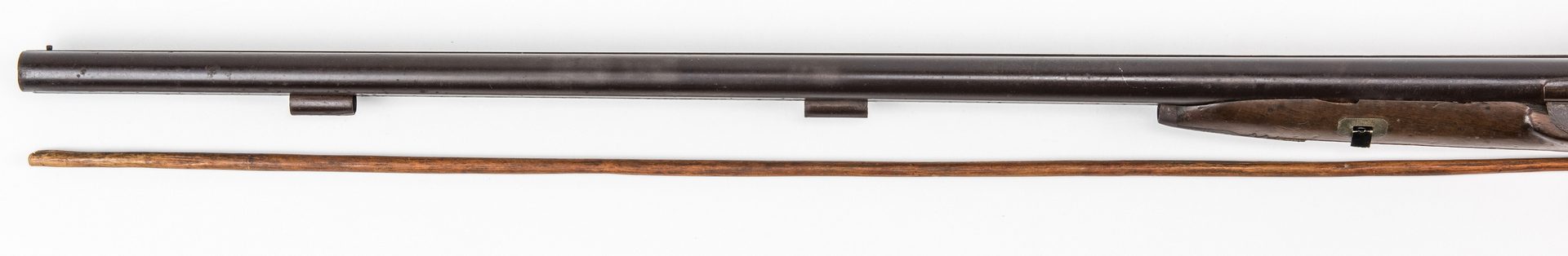 Lot 781: European Percussion Shotgun with Gold Animal Inlay, 12 gauge