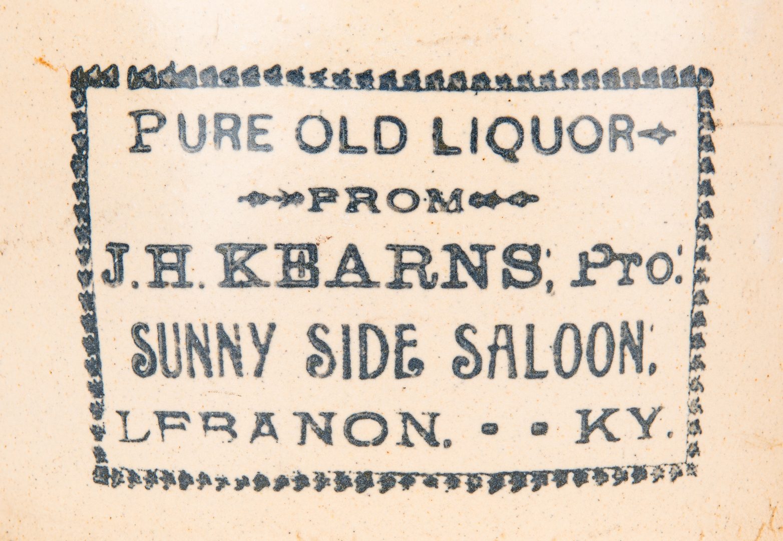 Lot 794: 2 Kentucky Stoneware Whiskey Advertising Jugs