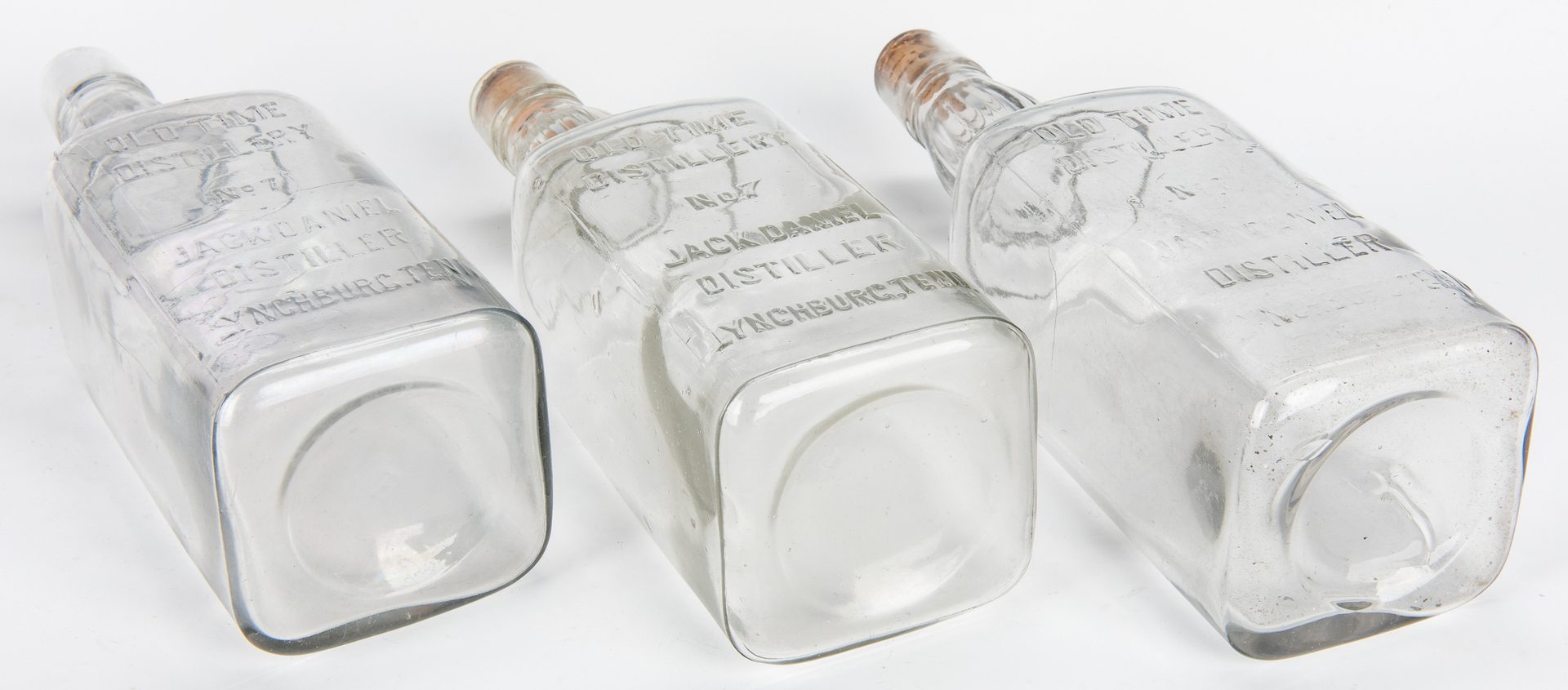 Lot 796: 3 Jack Daniels Whiskey Bottles, Silverplate Holder & 2 More