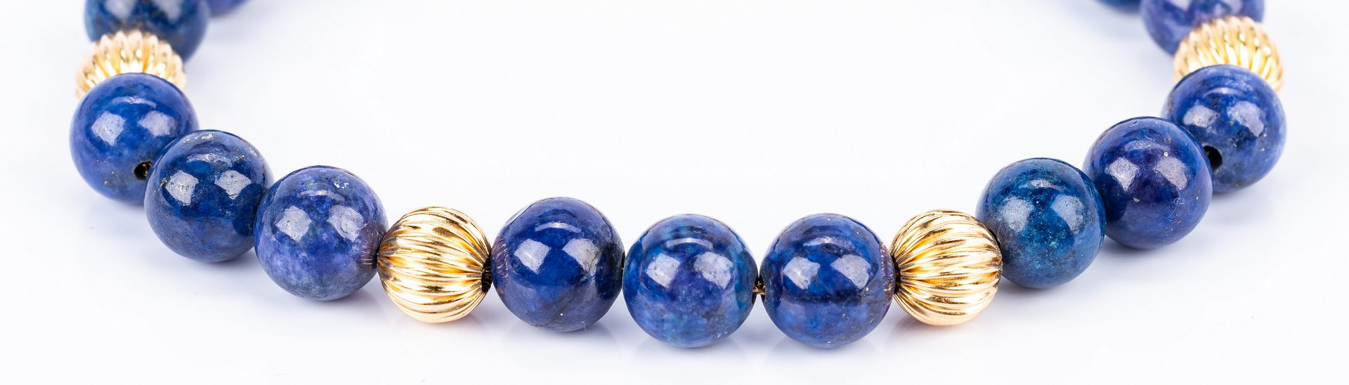 Lot 832: Group of 8 14K Pearl and Lapis Jewelry Items