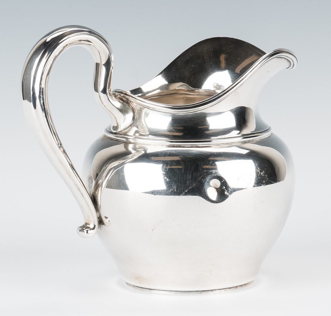 Lot 844: Sterling Water Pitcher, Serving Bowl, 2 items
