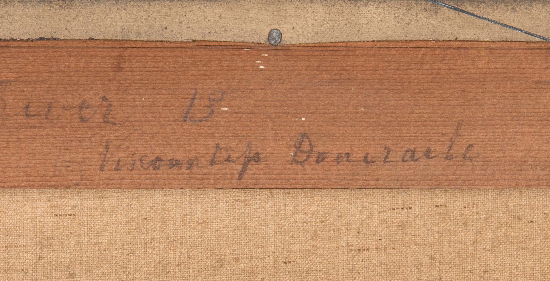 Lot 84: British School 19th C. Harbor Scene, Doneraile inscription