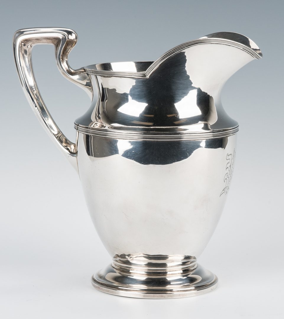Lot 856: Unger Brothers Sterling Water Pitcher