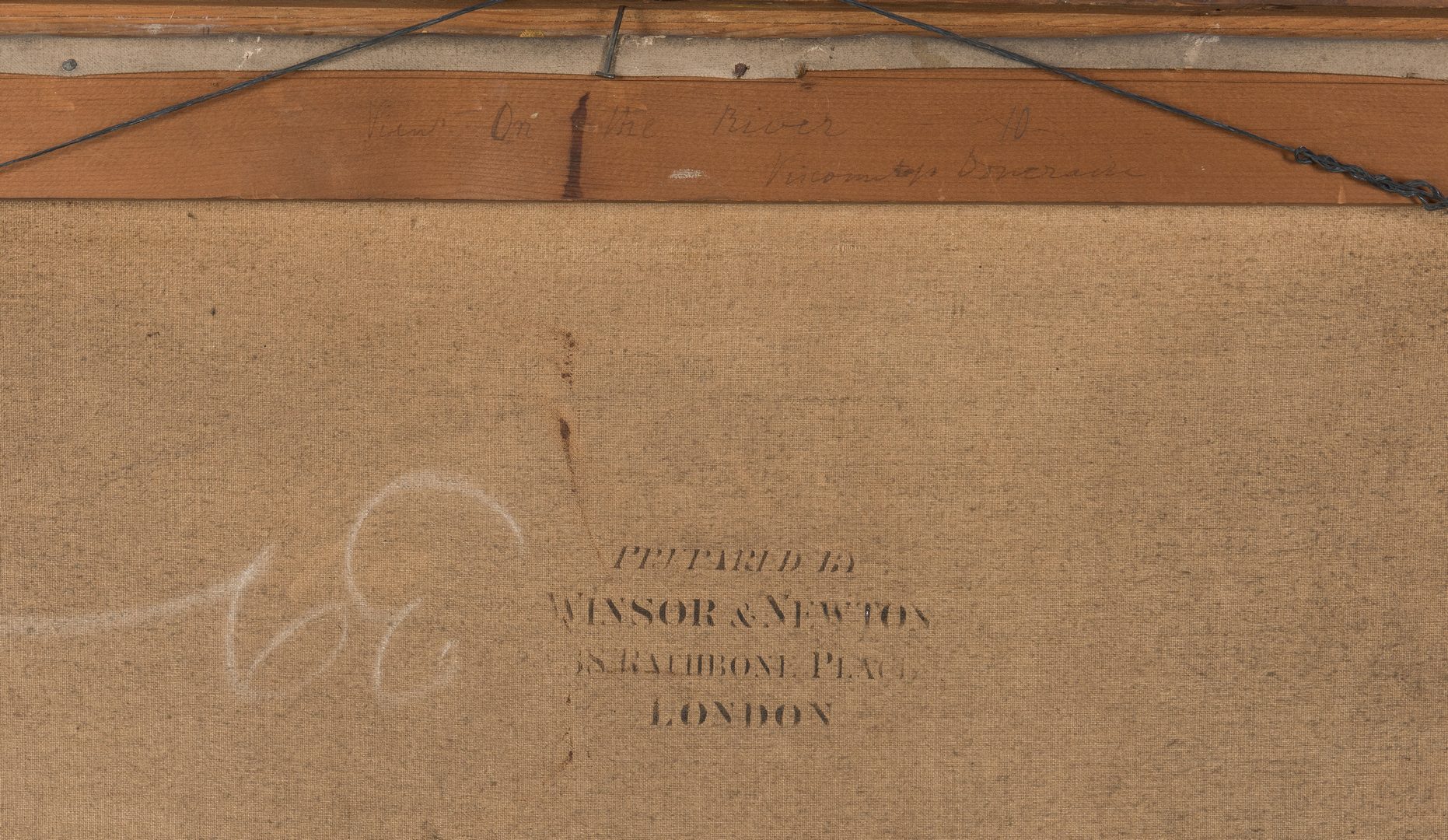 Lot 85: British 19th C. Landscape, Doneraile inscription