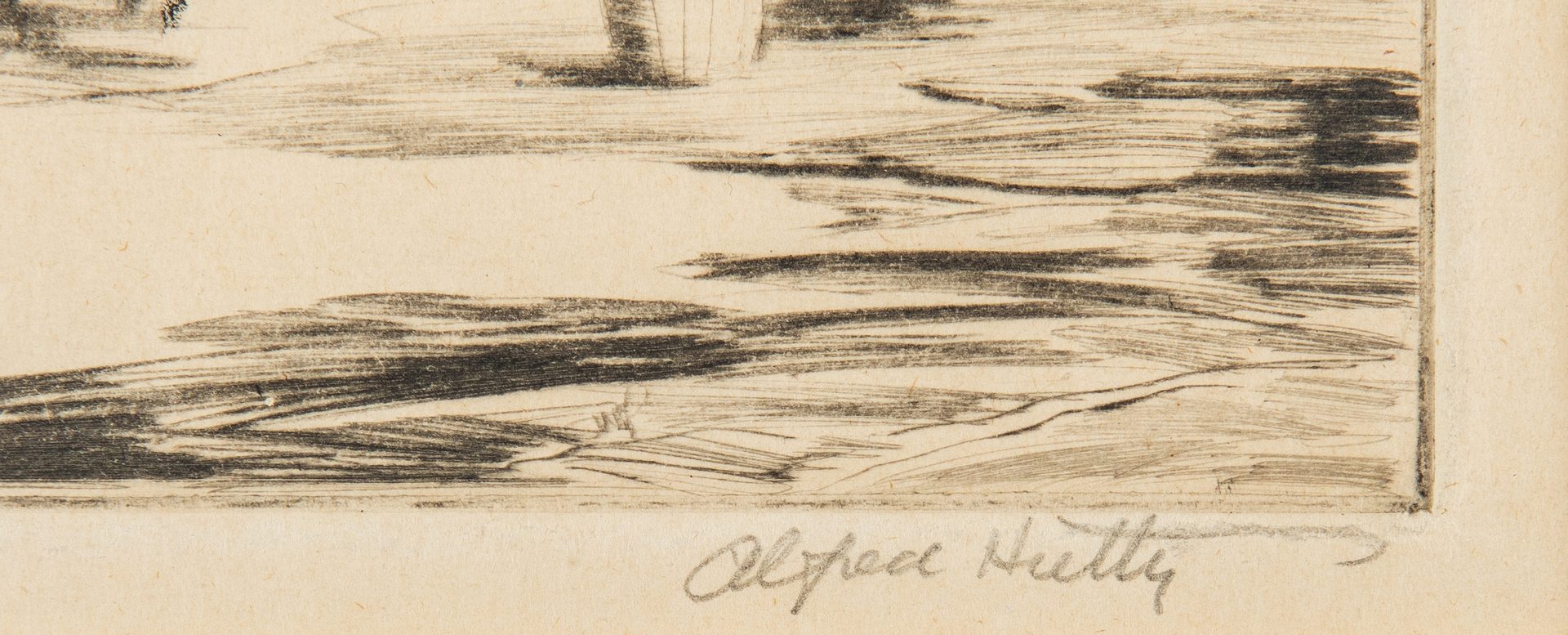Lot 91: Alfred Hutty Drypoint, Southern Villa