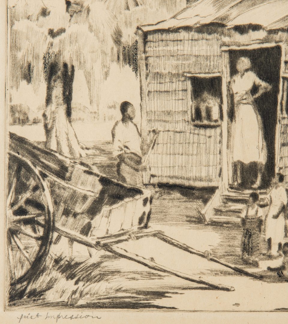 Lot 91: Alfred Hutty Drypoint, Southern Villa