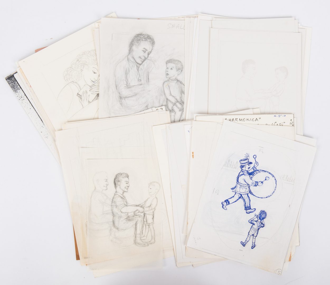 Lot 104: Garth Williams Archive of 340 Sketches, Letters, etc.