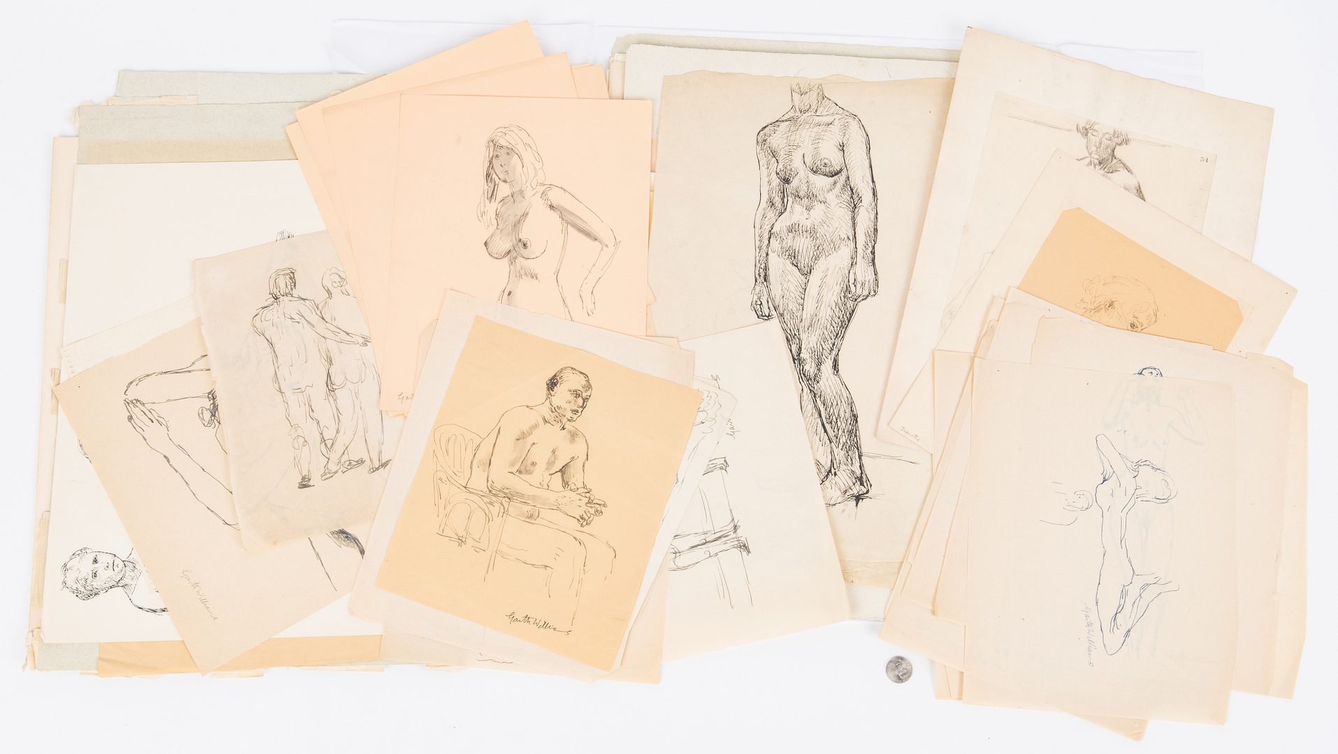Lot 104: Garth Williams Archive of 340 Sketches, Letters, etc.