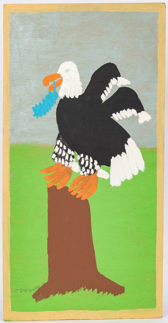 Lot 109: J. T. McCord Folk Art Eagle Painting