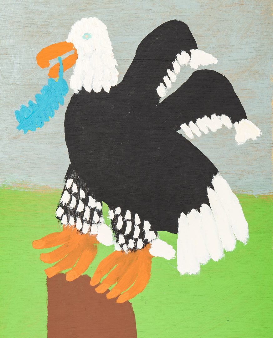 Lot 109: J. T. McCord Folk Art Eagle Painting