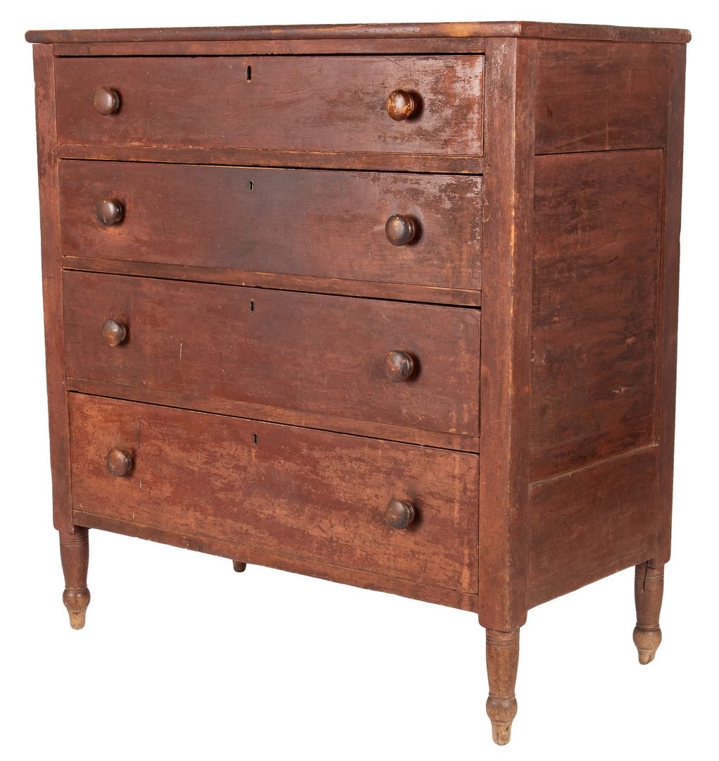 Lot 116: Tennessee Sheraton Chest of Drawers