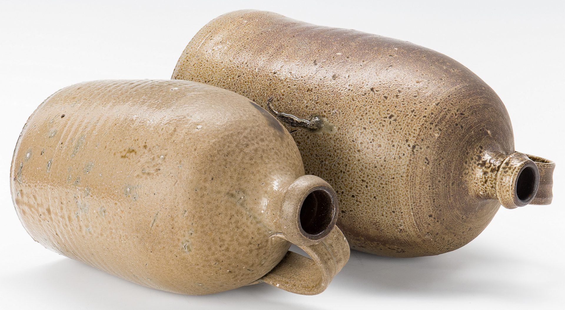 Lot 128: 4 NC Randolph County Stoneware Pottery Jugs