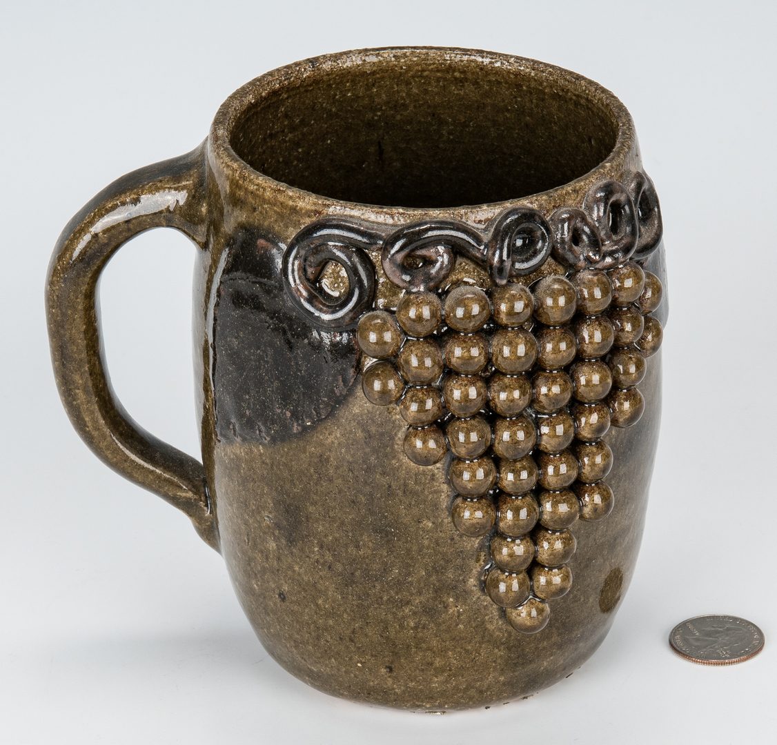 Lot 130: Lanier Meaders Pottery Mug w/ Grapes