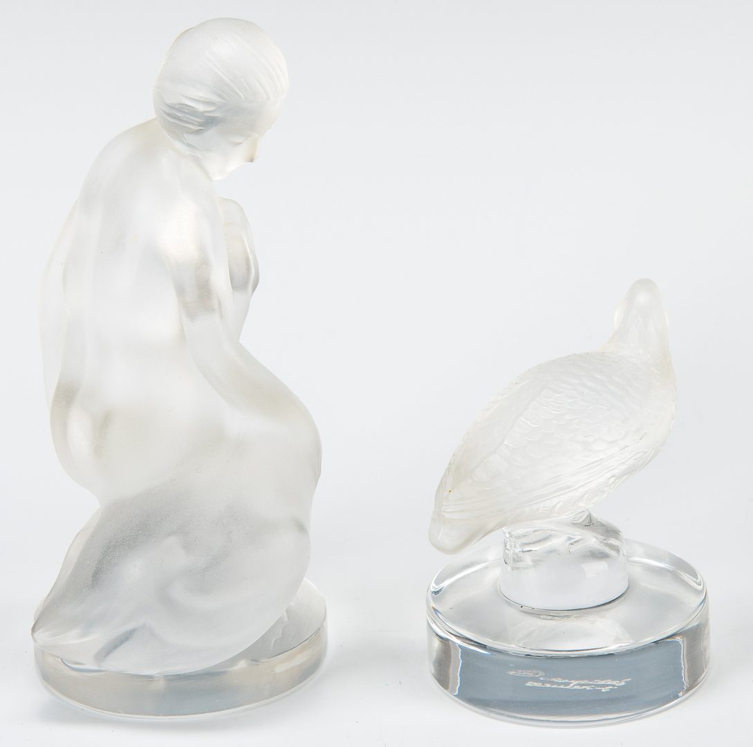 Lot 137: 9 Assorted Lalique Novelty Crystal Items