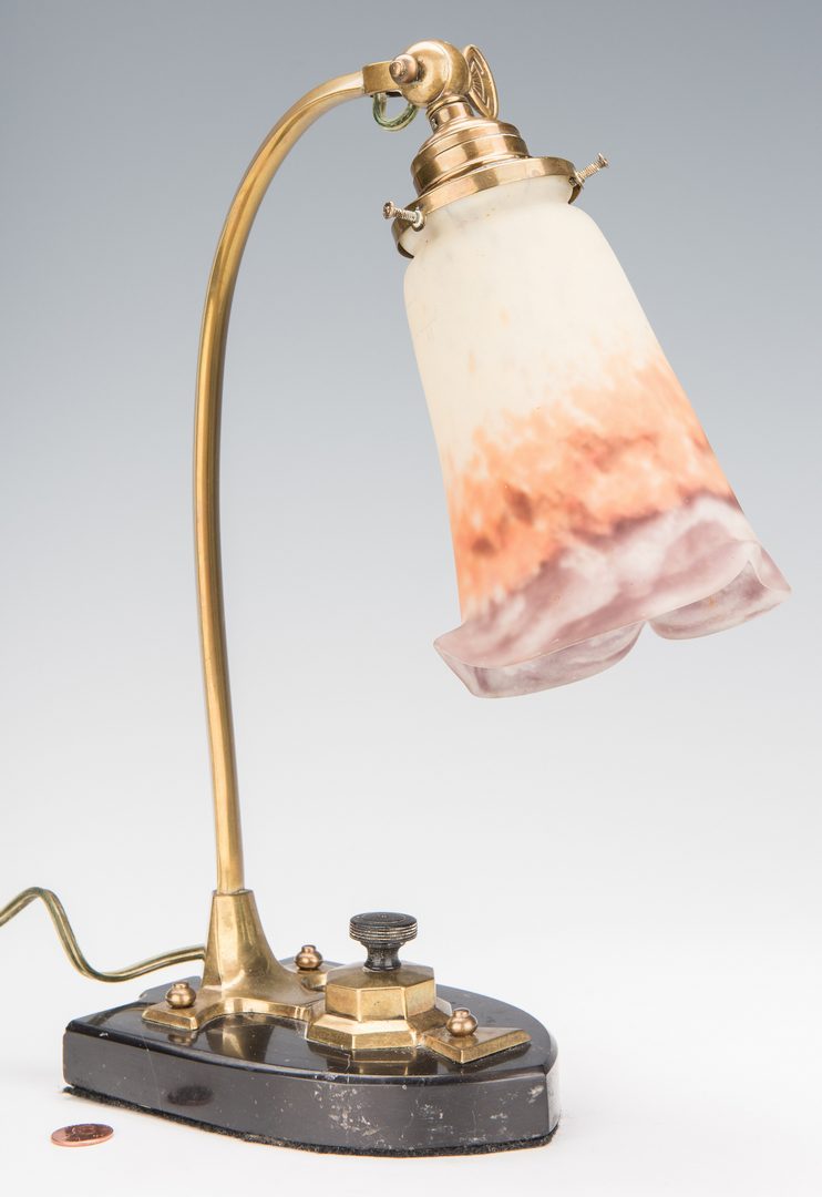 Lot 141: Art Deco Muller Freres Desk Lamp