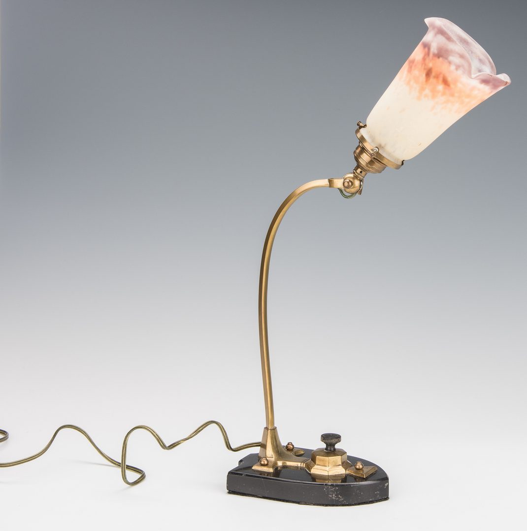 Lot 141: Art Deco Muller Freres Desk Lamp