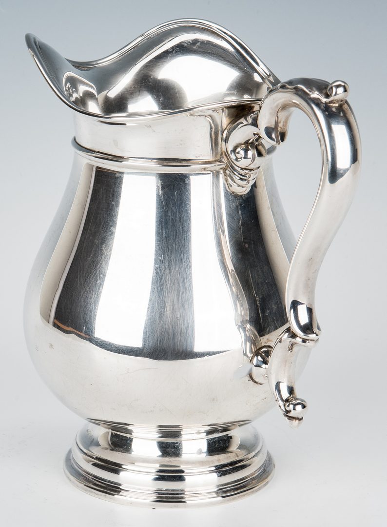 Lot 155: International Co. Sterling Water Pitcher, Beacon Hill
