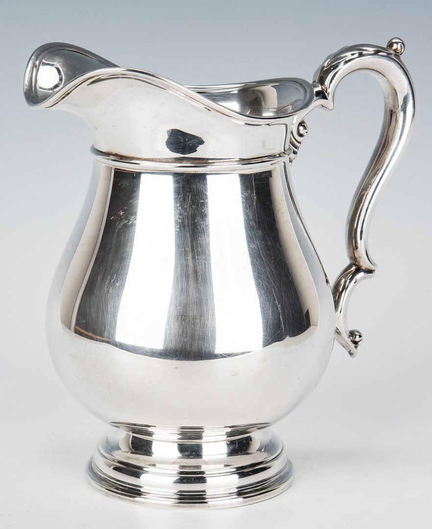 Lot 155: International Co. Sterling Water Pitcher, Beacon Hill