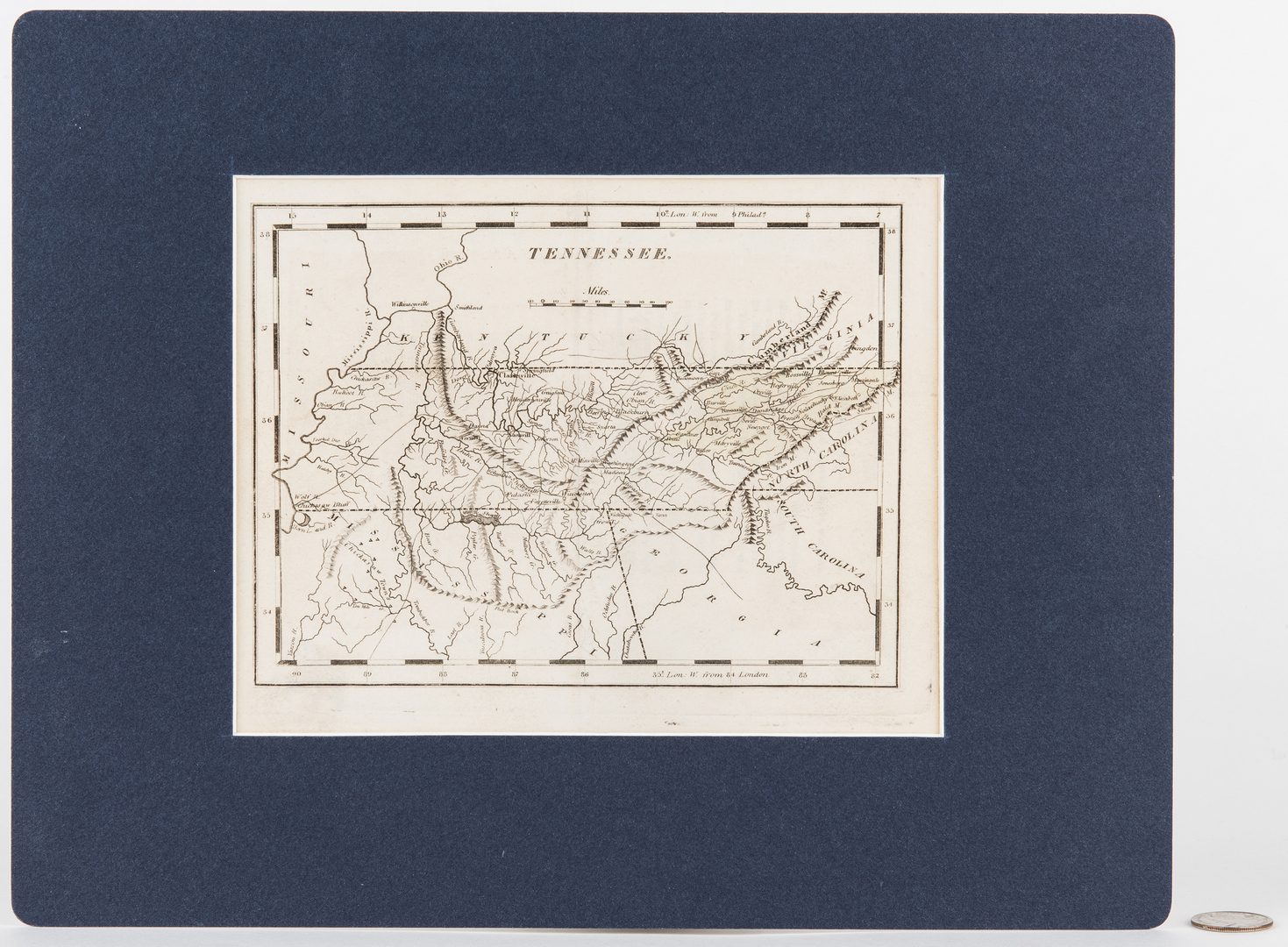 Lot 168: Tennessee Map, 1816 Carey