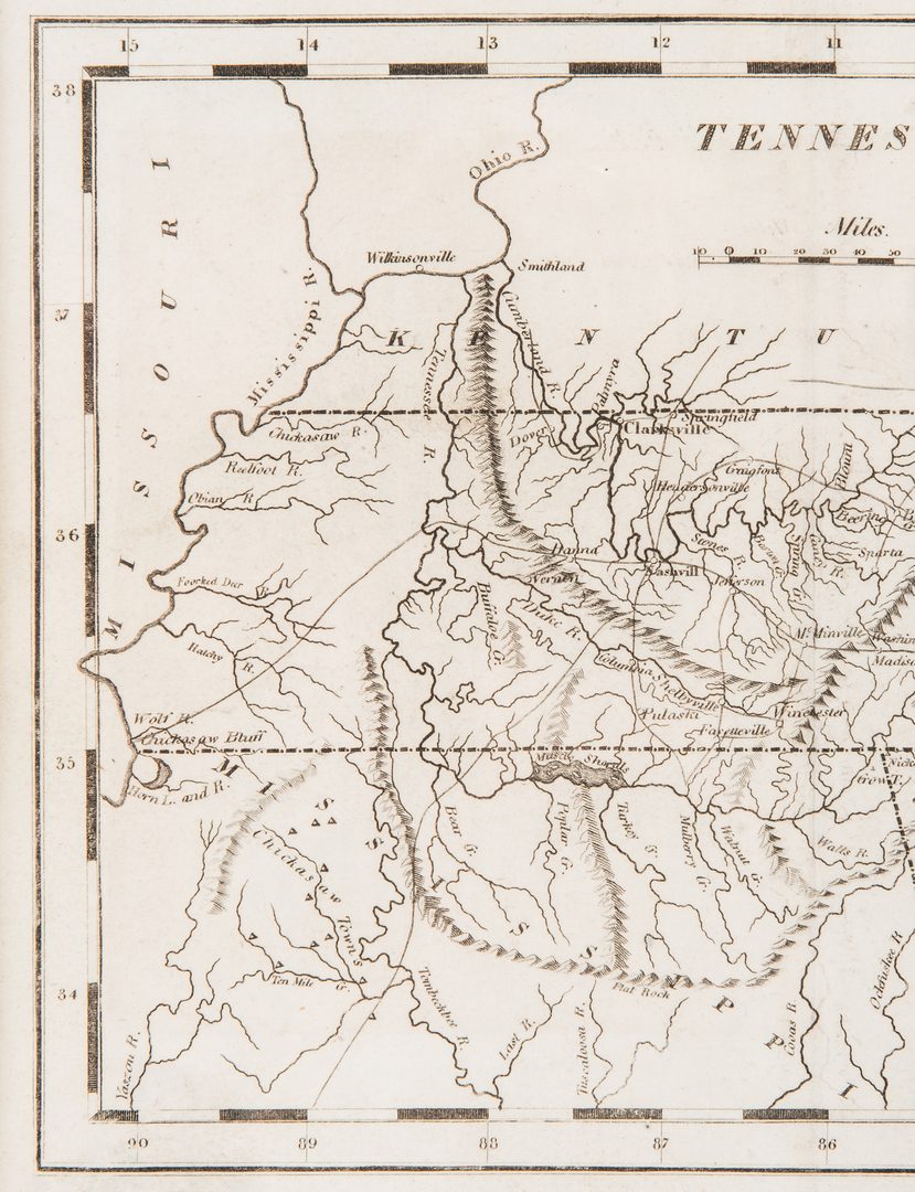 Lot 168: Tennessee Map, 1816 Carey