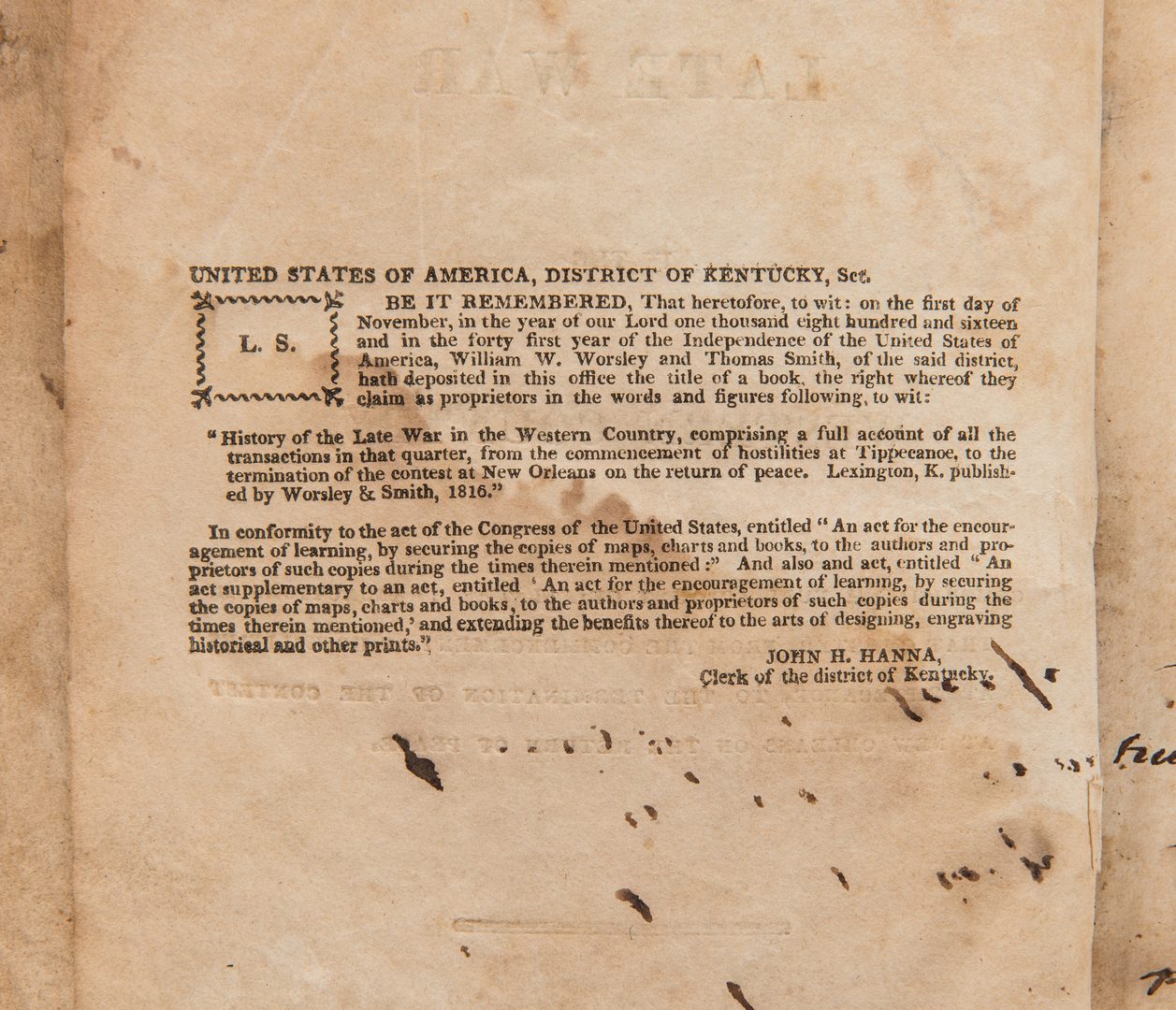 Lot 172: 2 War Books: History, 1816, and Civil War Tactics, 1862